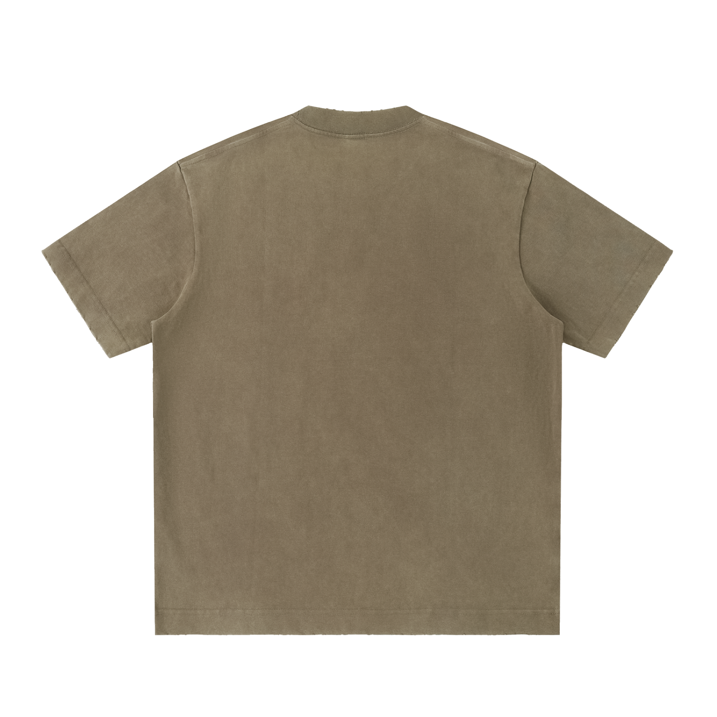 Biohacking Heavyweight Vintage Washed Frayed T-Shirt