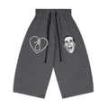 Gothsdoingthings Unisex Plaid Loose Capri Shorts