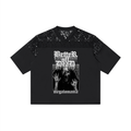 betteroffdead Lace Paneling V-Neck T-Shirt