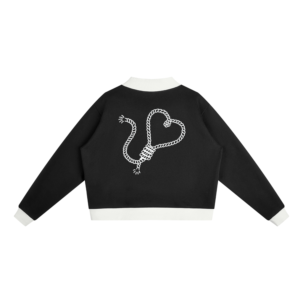 Goth inside Women’s Mock Neck Crewneck Sweatshirt