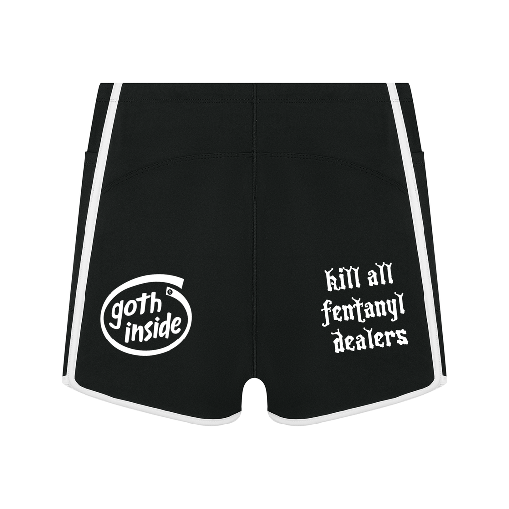 Women's High Rise Color Block Yoga Shorts