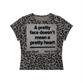 Pretty Women’s Leopard Print Crop T-Shirt