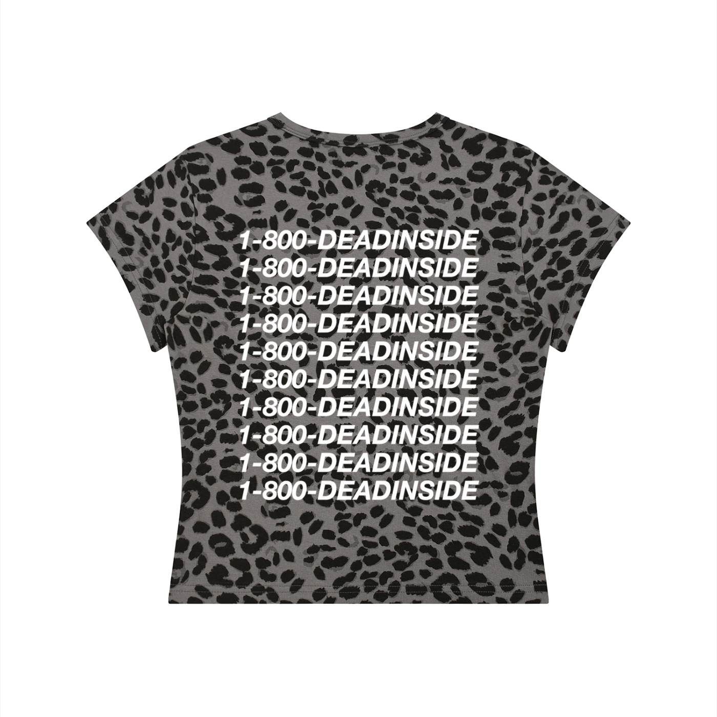 Health goth Women’s Leopard Print Crop T-Shirt