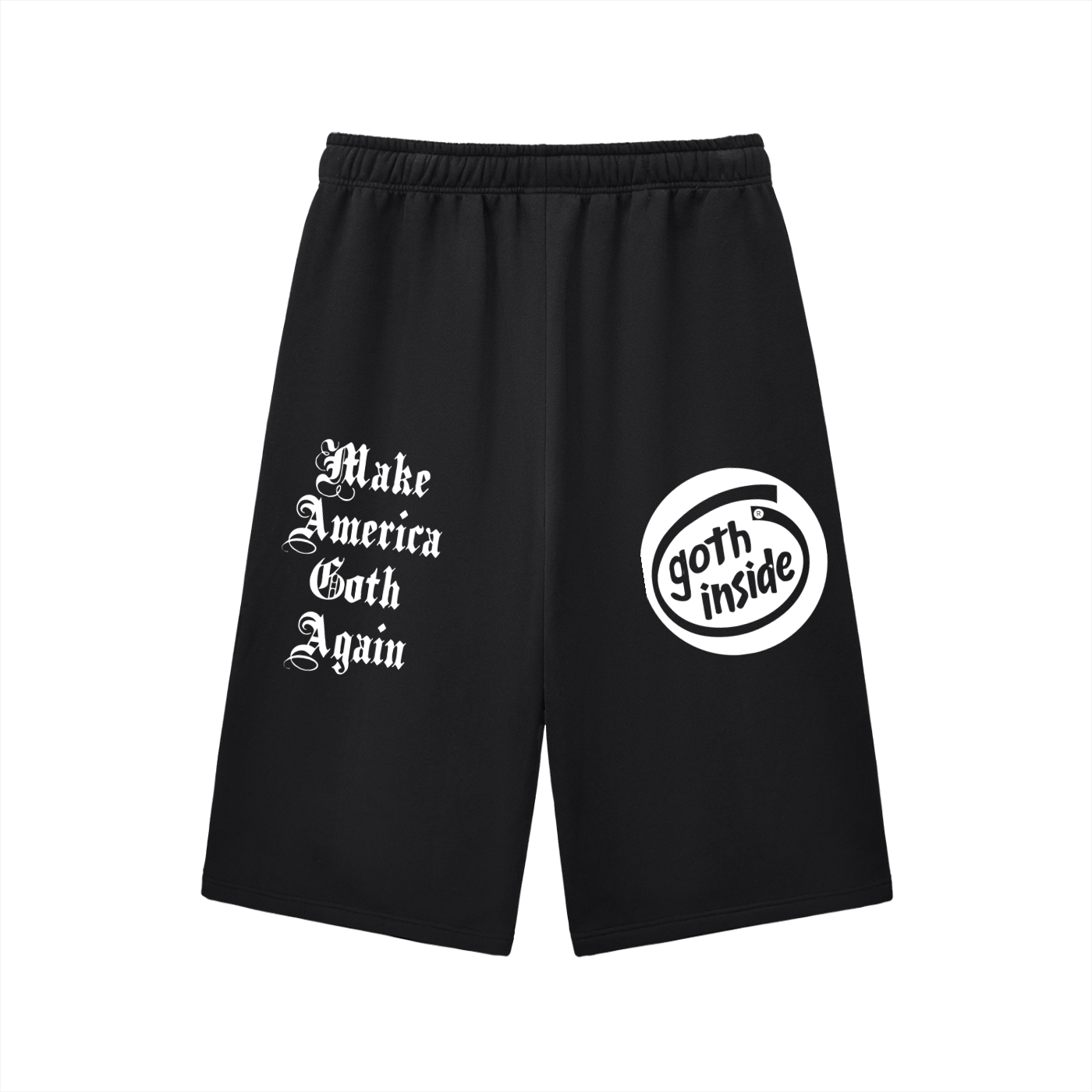 Heath Goth Relaxed Drawstring Three-quarter Sweatpants