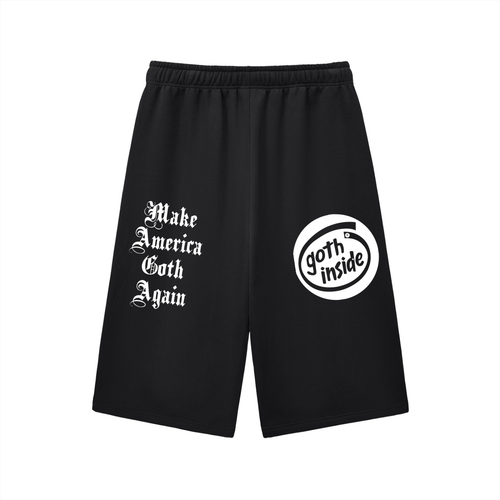 Heath Goth Relaxed Drawstring Three-quarter Sweatpants