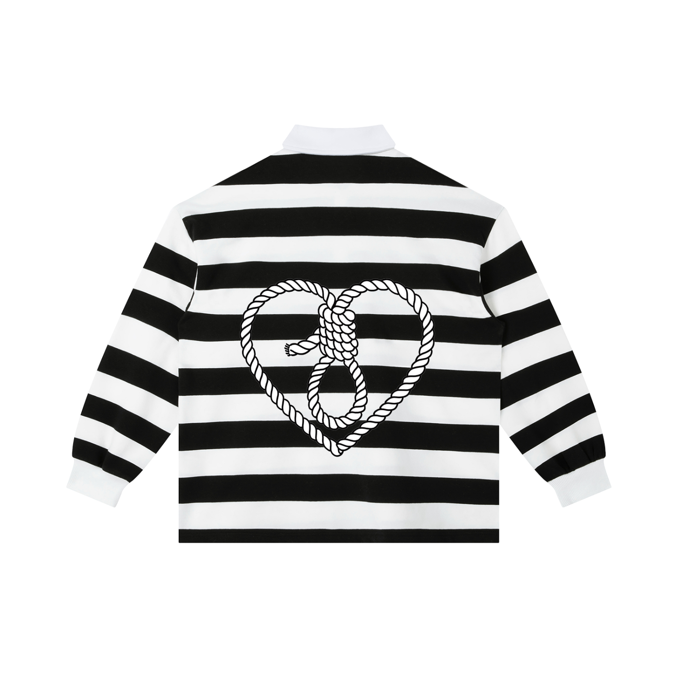 Rose Color Block Stripe Polo Shirt