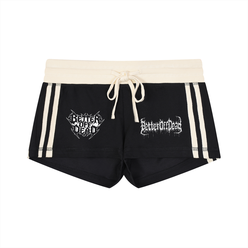 Better Goth Stripe Track Shorts