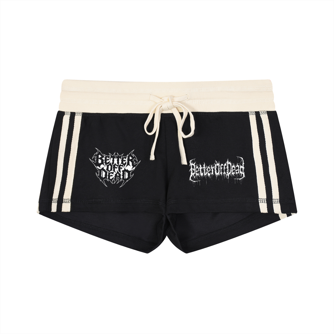 Better Goth Stripe Track Shorts