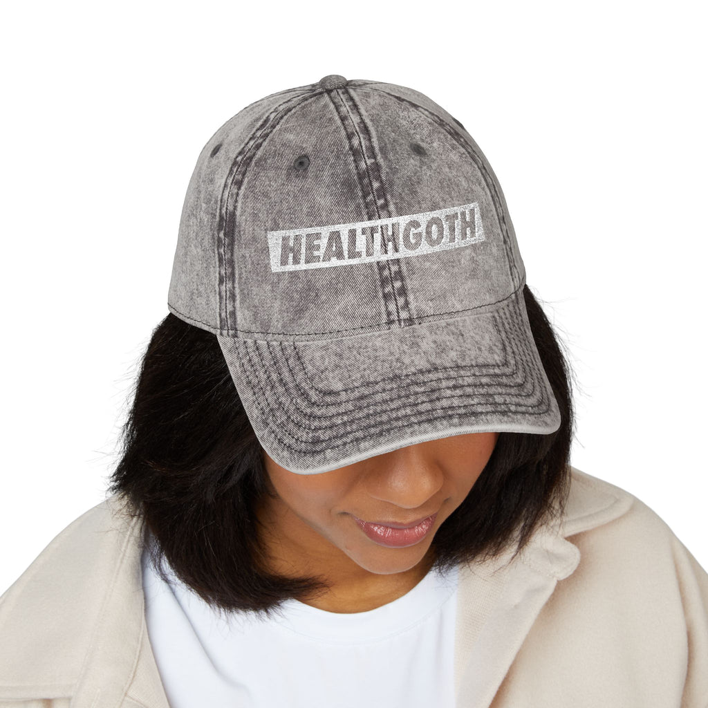 Healthgoth Vintage Cap (Embroidery)