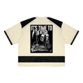 Time to Death Raglan Sleeve Mesh Boxy T-Shirt