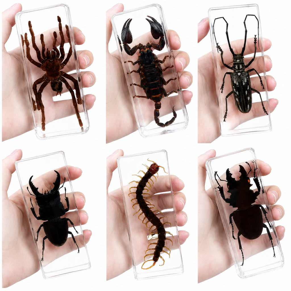 Resin Insect Specimen Paperweight