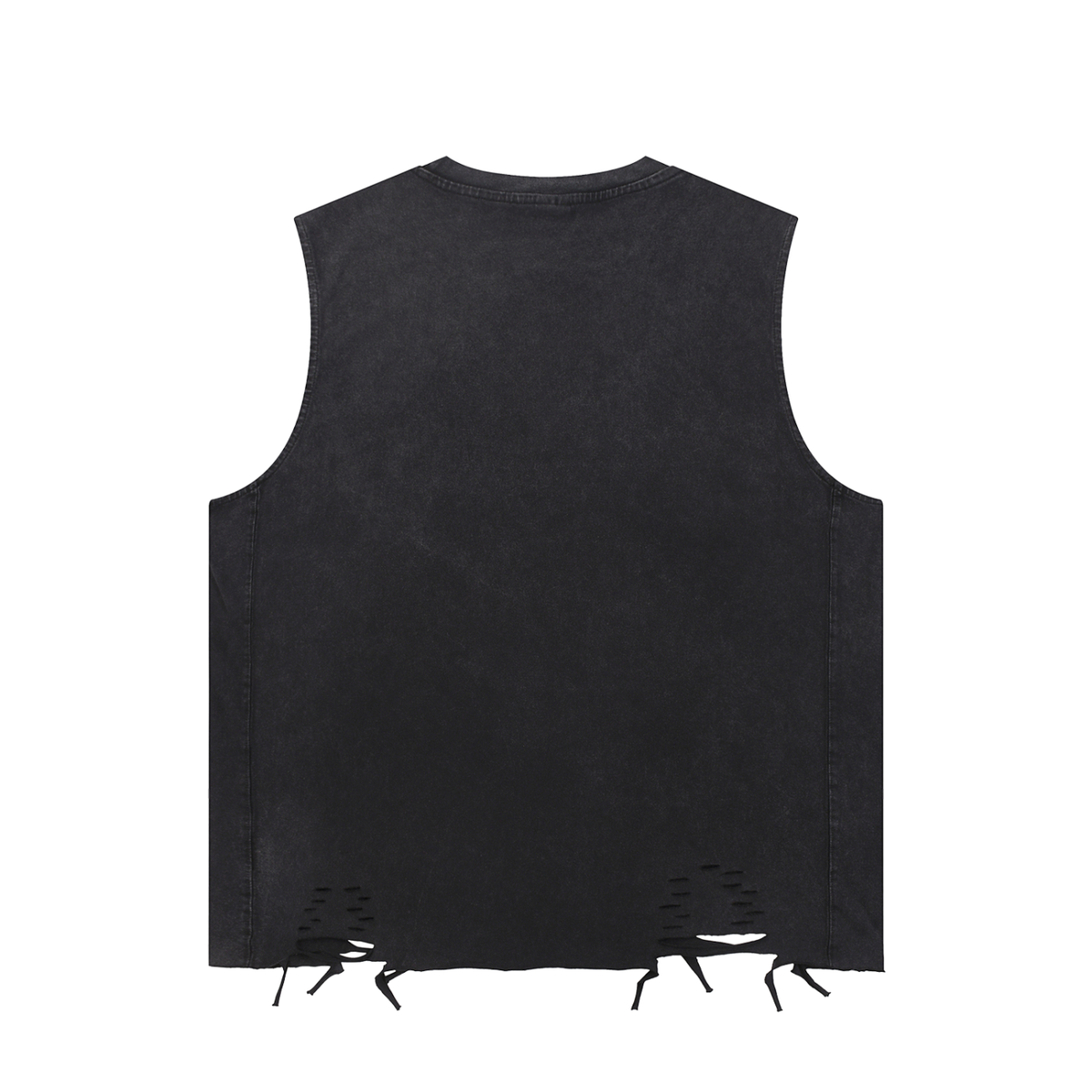 P Snow Washed Raw-Hem Tank Top