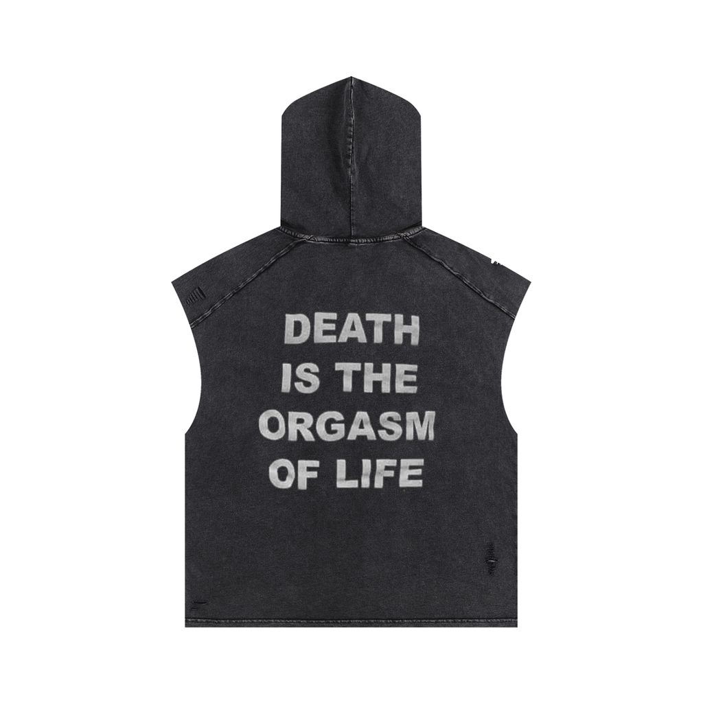 Betteroffdead Snow Washed Boxy Hooded Tank Top