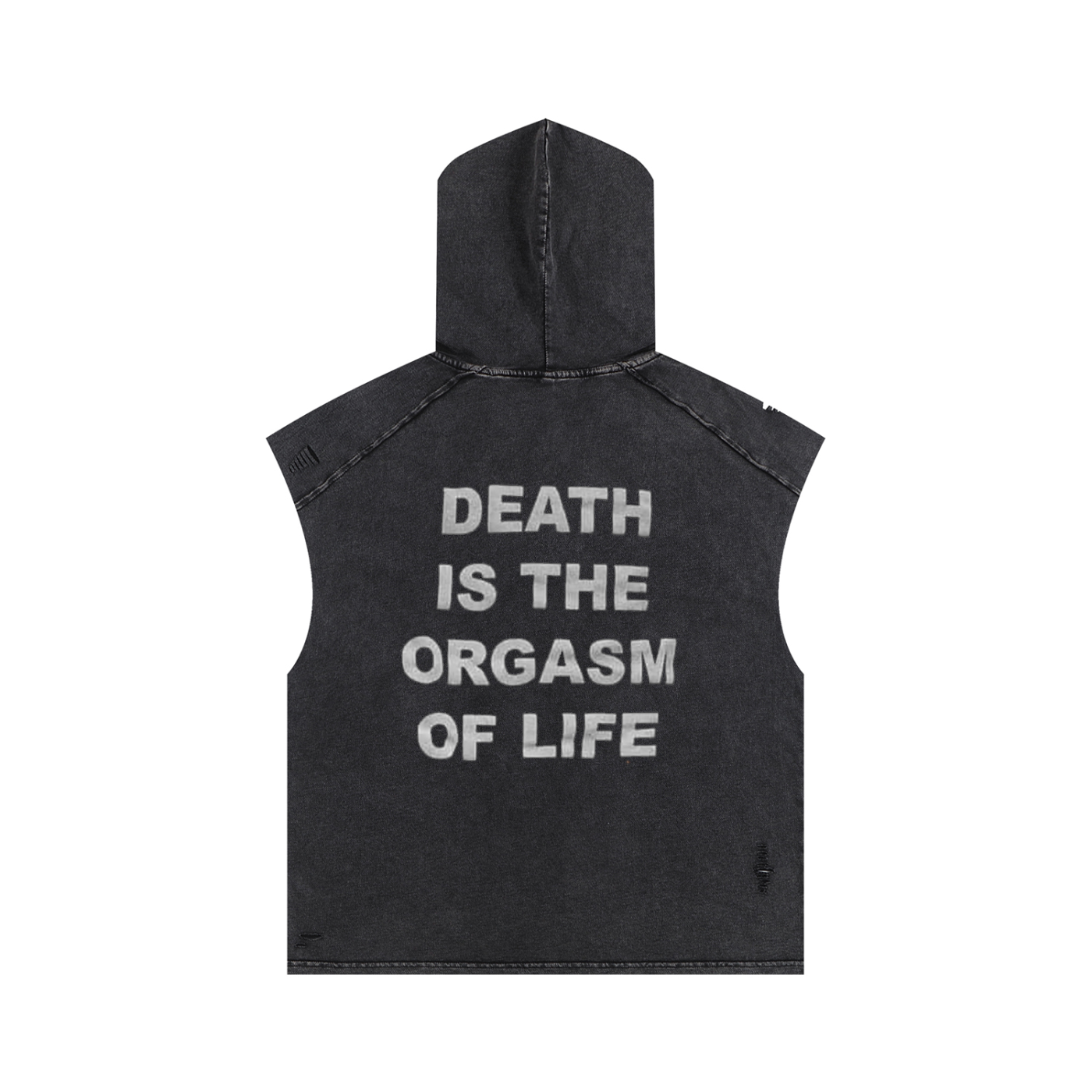 Betteroffdead Snow Washed Boxy Hooded Tank Top