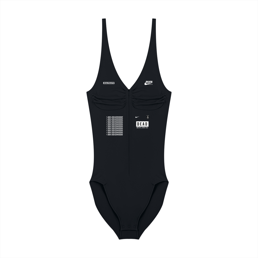 Women’s Full-Zip Ruched Bodysuit