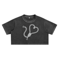 NOOSE Snow Washed Crop Top