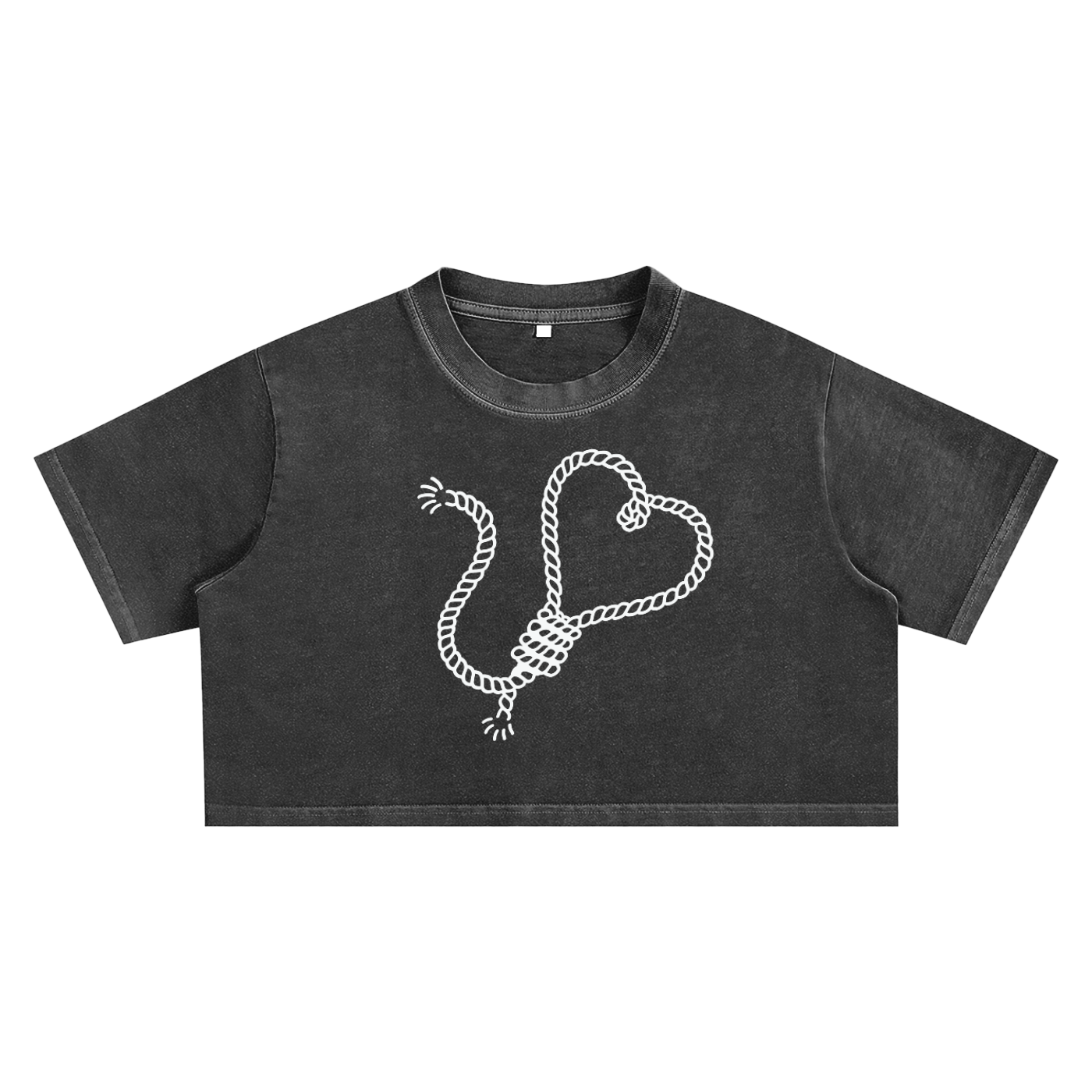 NOOSE Snow Washed Crop Top