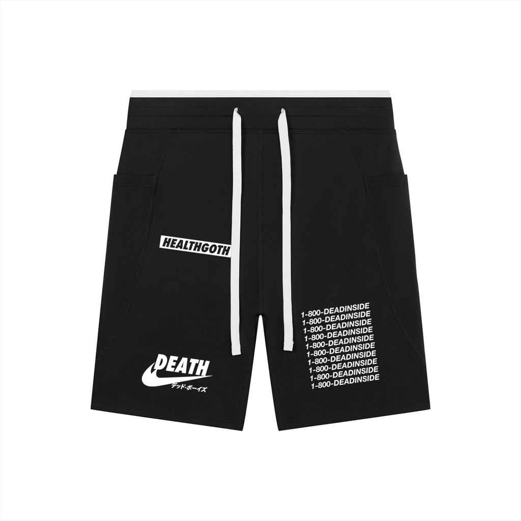 Health Goth Women's High Rise Color Block Yoga Shorts