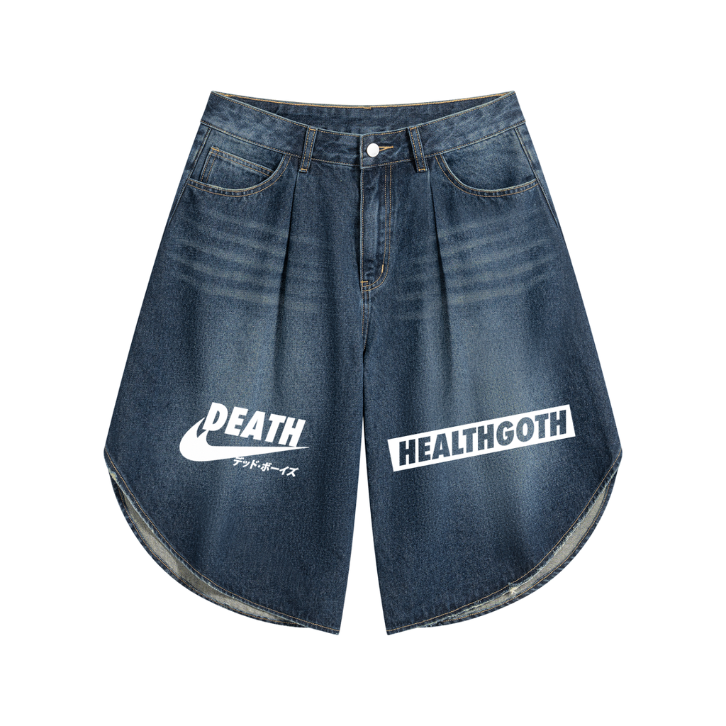 Heath Goth Men’s Wide Leg Denim Shorts