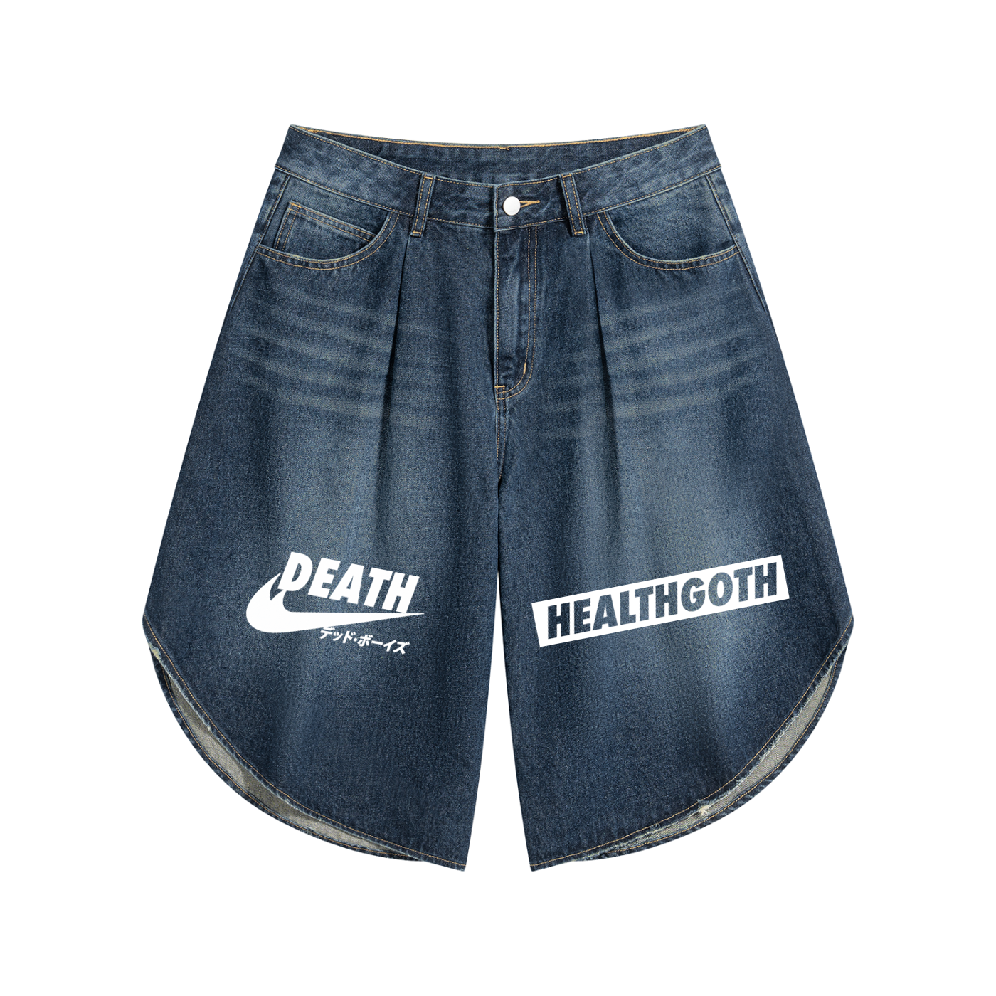 Heath Goth Men’s Wide Leg Denim Shorts