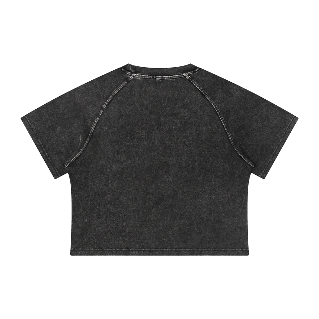 Life Mineral Wash Raglan Crop T-Shirt