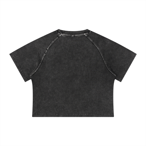 Life Mineral Wash Raglan Crop T-Shirt