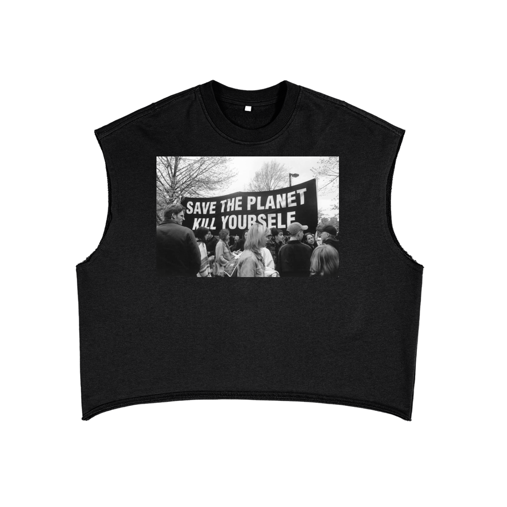Save the Planet French Terry Boxy Tank Top