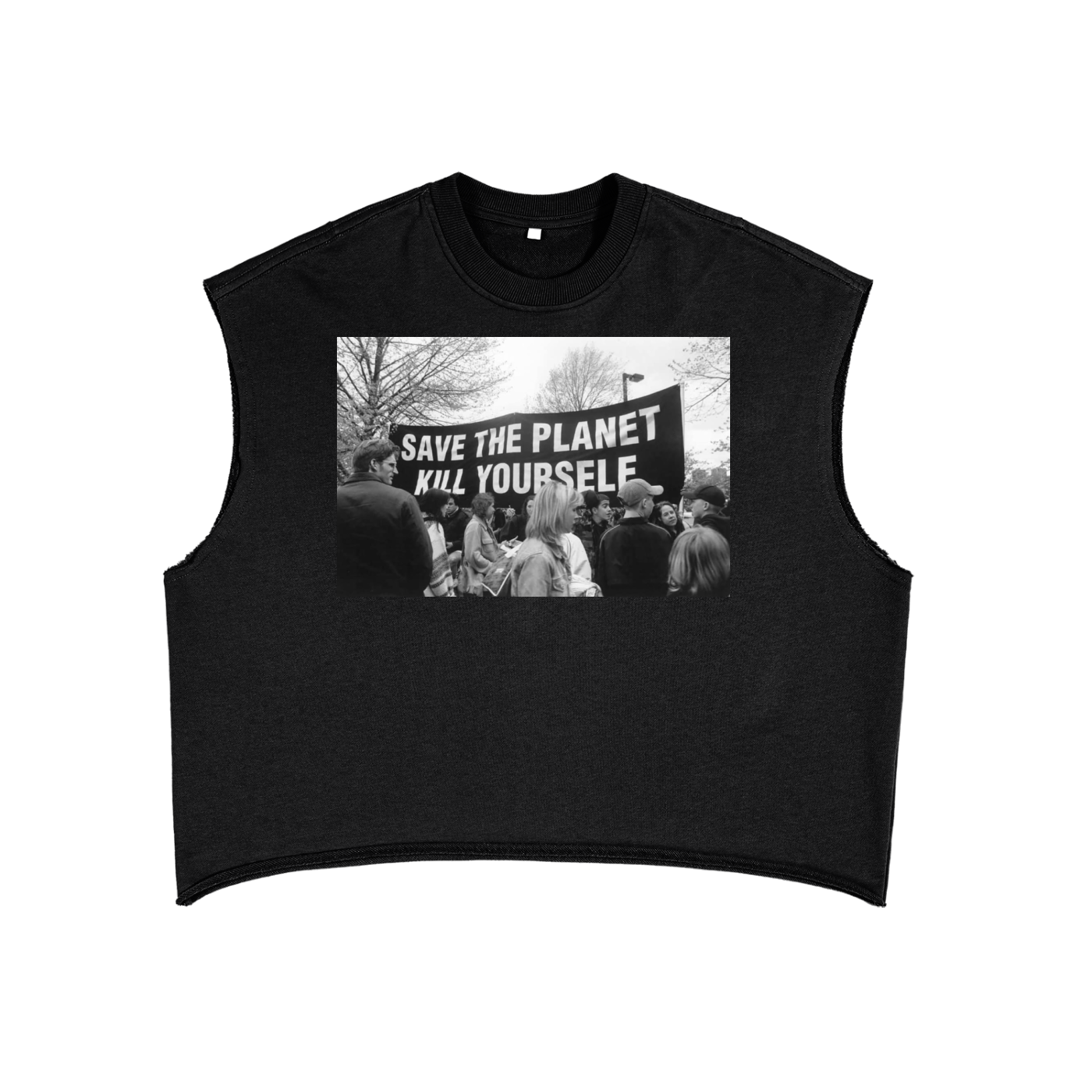 Save the Planet French Terry Boxy Tank Top