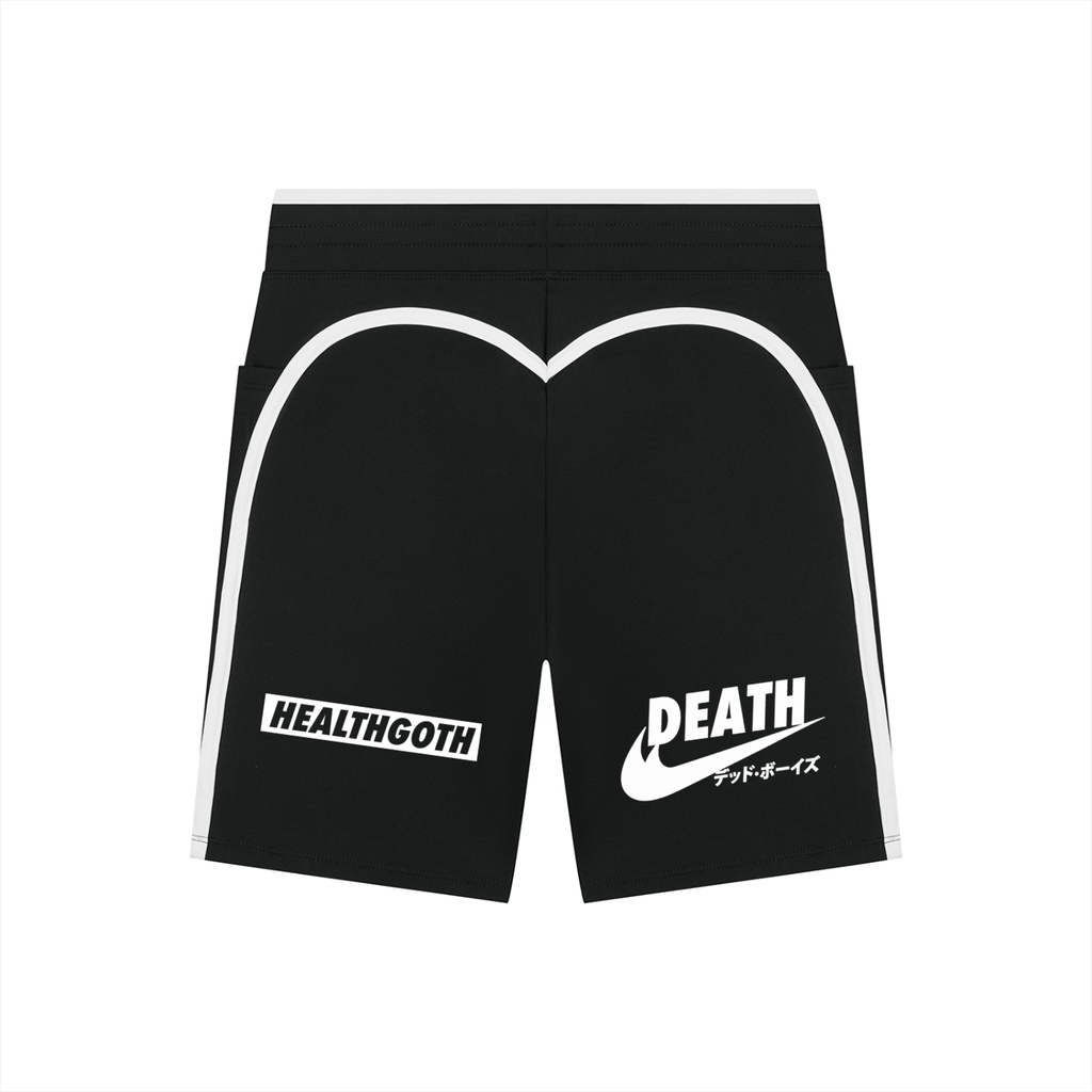 Health Goth Women's High Rise Color Block Yoga Shorts