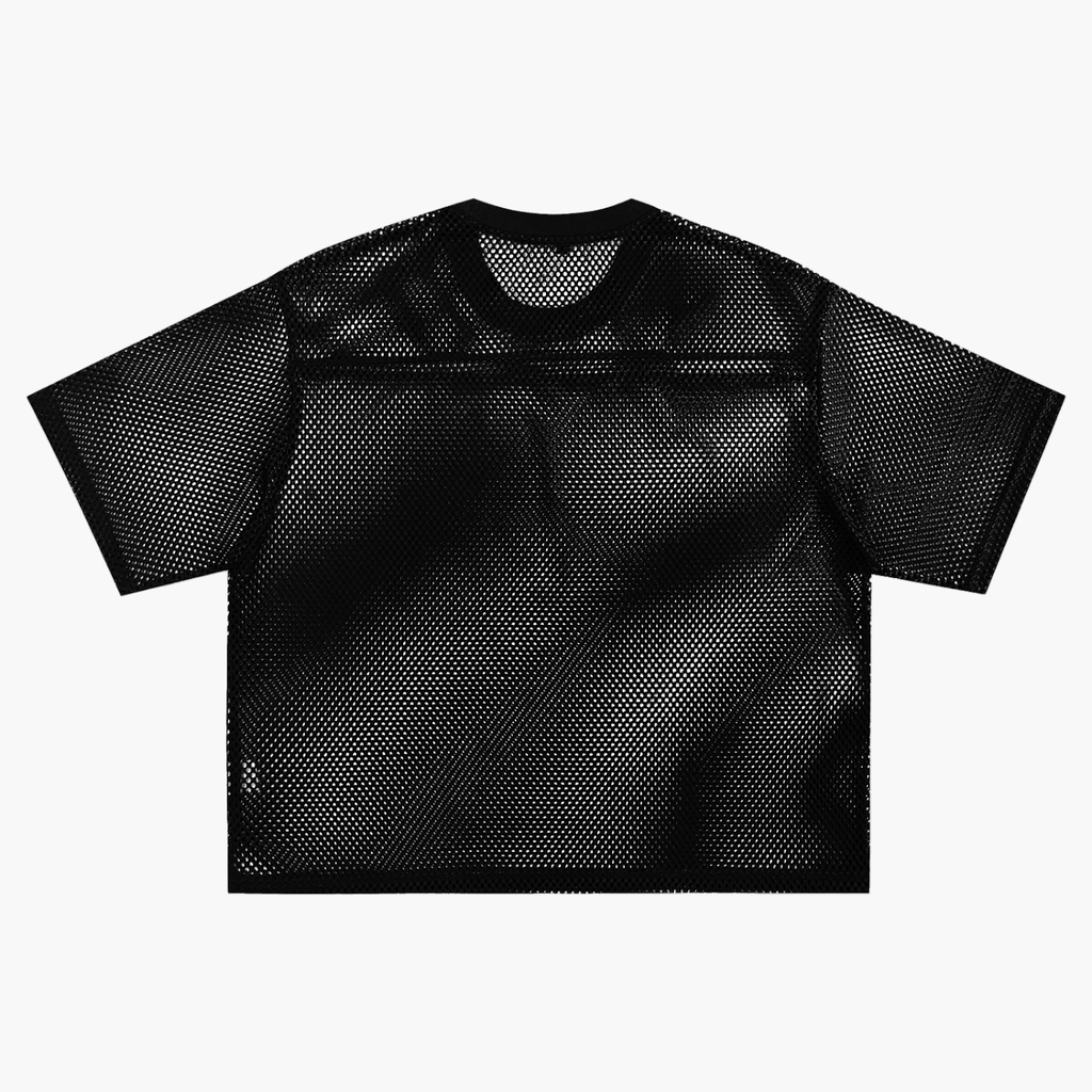 Heath Goth See-through Boxy Net T-Shirt