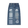 Health goth Women’s Vintage Wash Denim Skirt