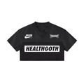 Heath GOTH Women’s Cropped Paneled V-Neck Jersey