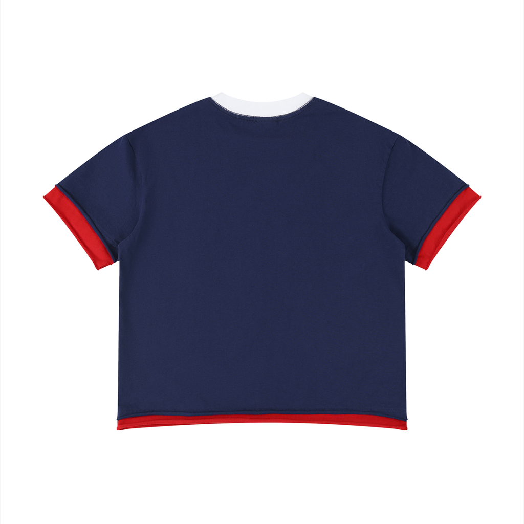 betteroffdead way out Boxy Color Block T-Shirt