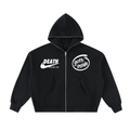 Health Goth Fleeced Full-Zip Boxy Hoodie