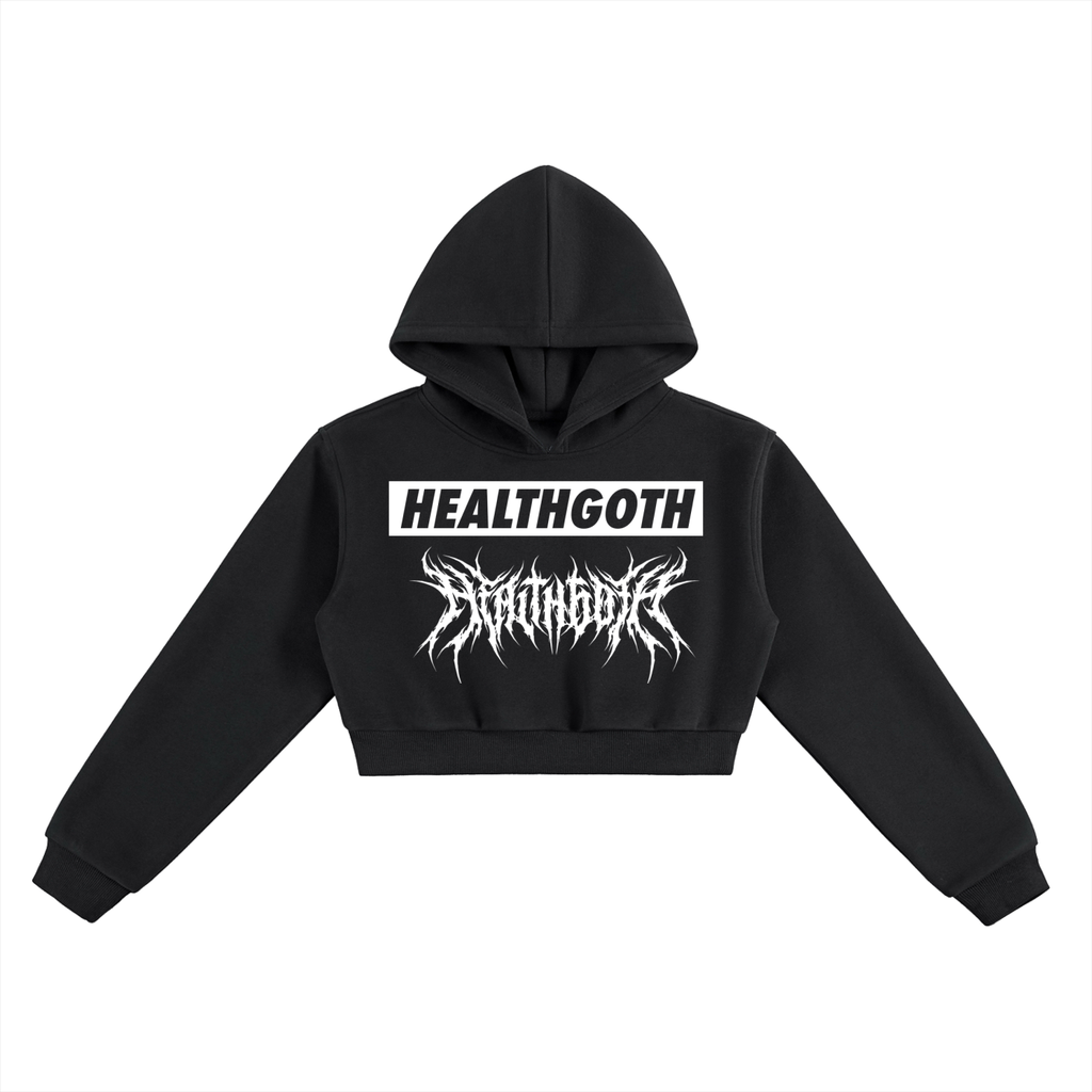 health goth Essential Cropped Hoodie
