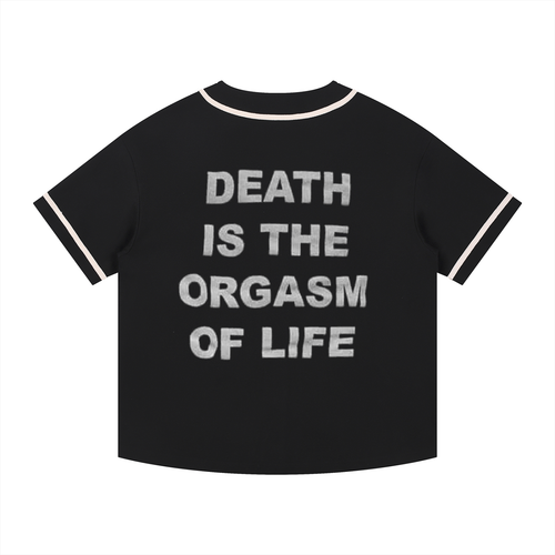 Heath Goth Contrast Piped Button-Up Jersey