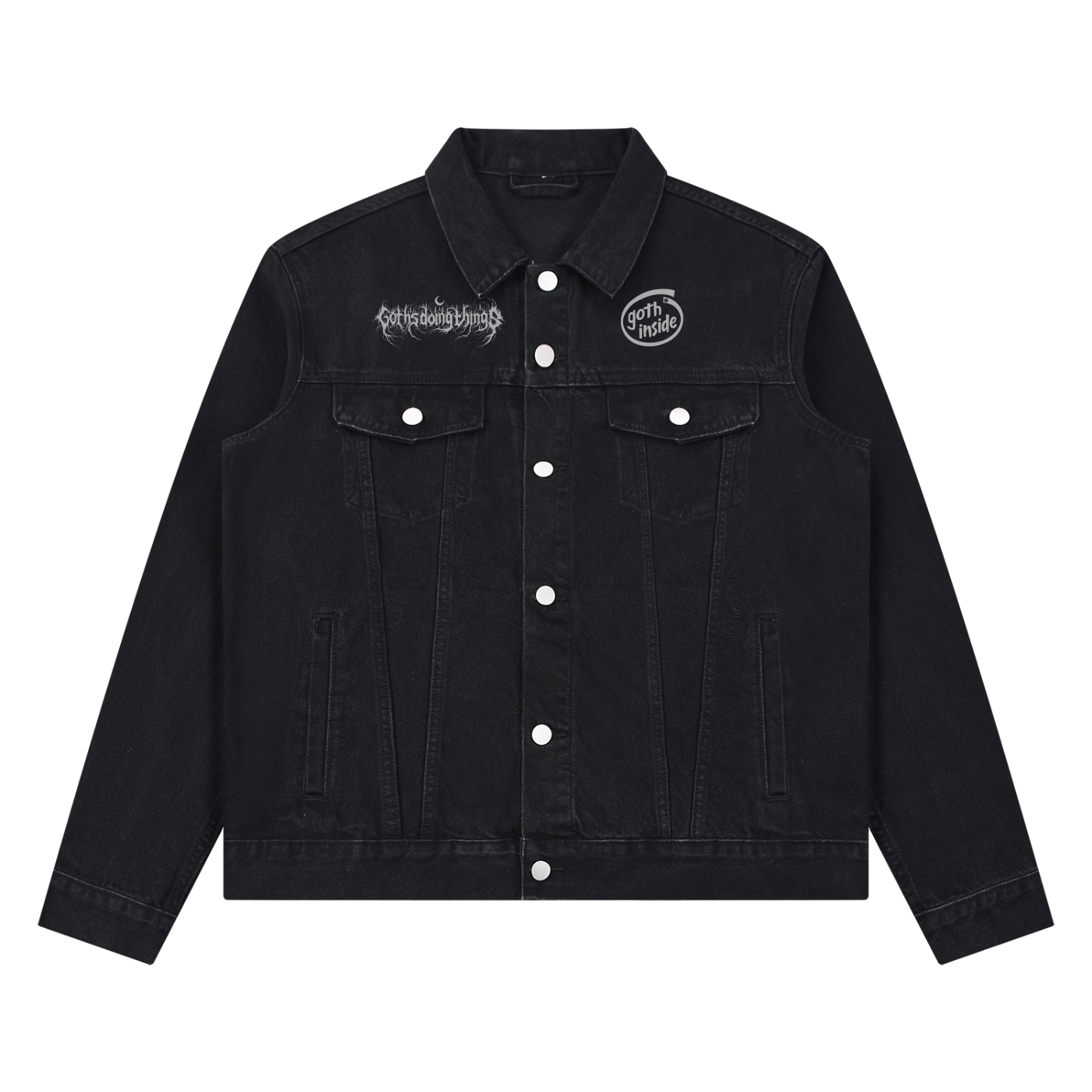 Goths Unisex Vintage Wash Denim Jacket
