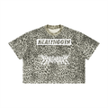 Health Goth Unisex Leopard Print Boxy T-Shirt