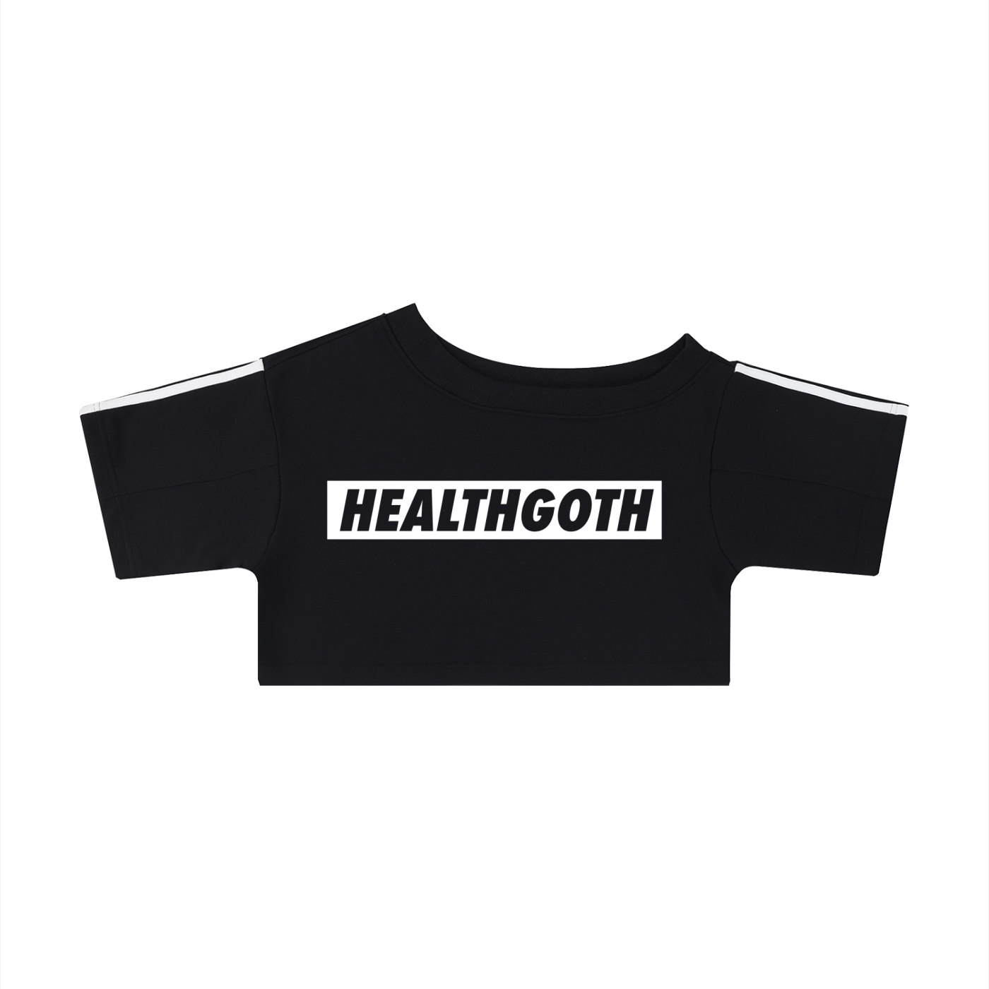 Heath goth Women's Off-the-Shoulder Crop T-Shirt