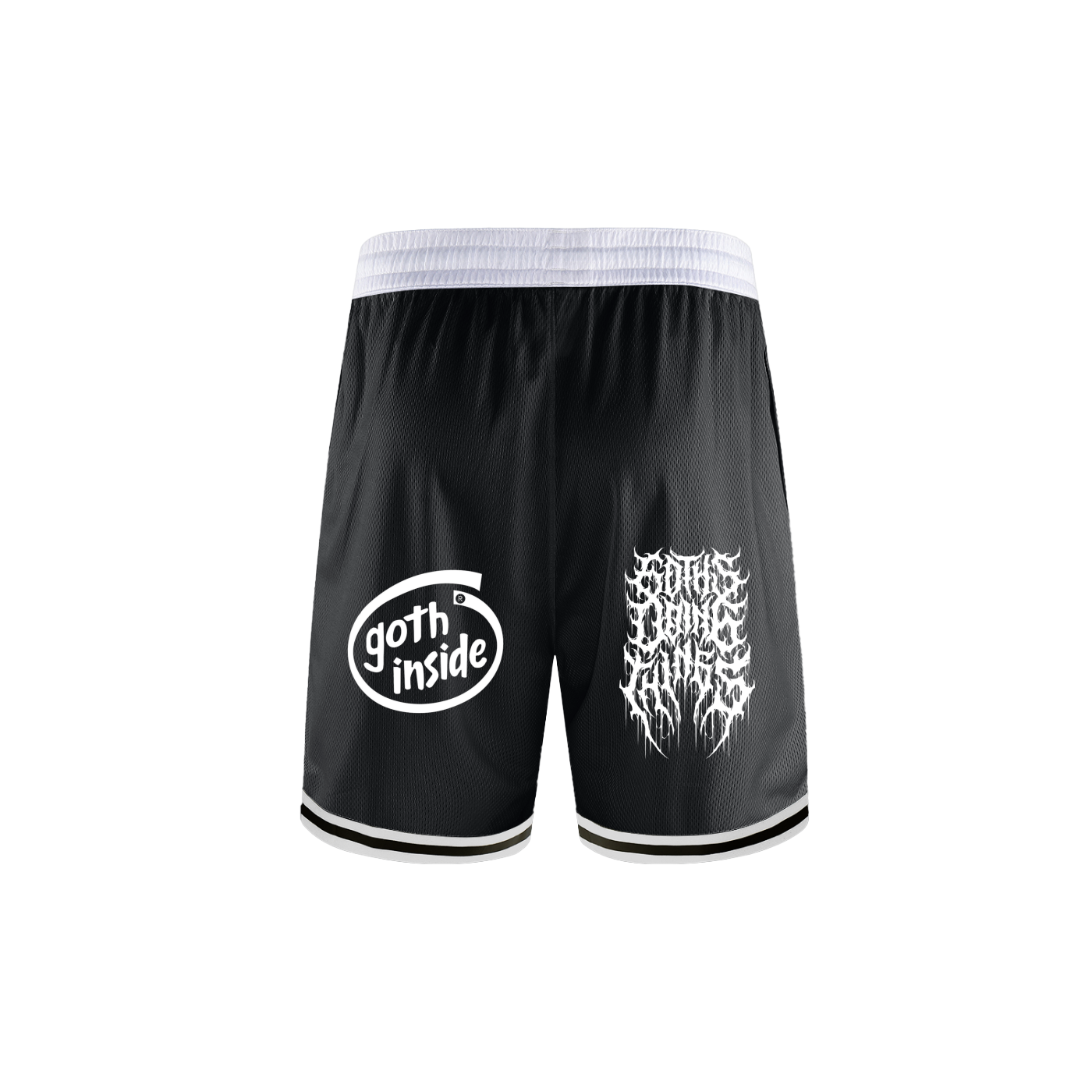 Heath goth Classic Stripe Trim Basketball Shorts