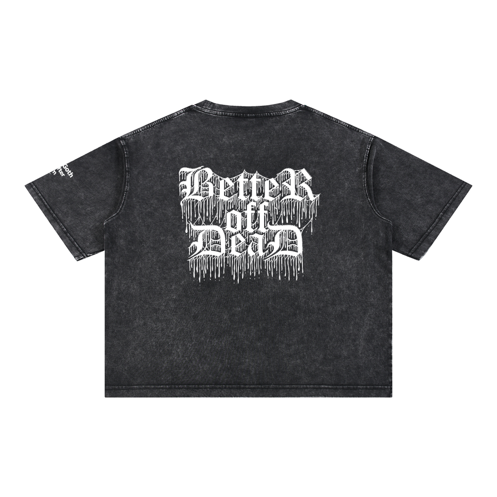 Health Goth Mineral Wash Boxy Cotton T-Shirt