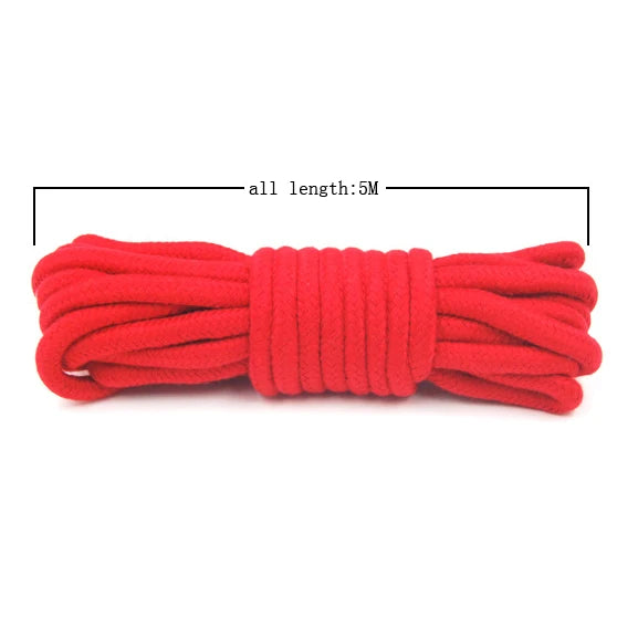 Soft cotton shibari bondage rope 5 meters, view 1