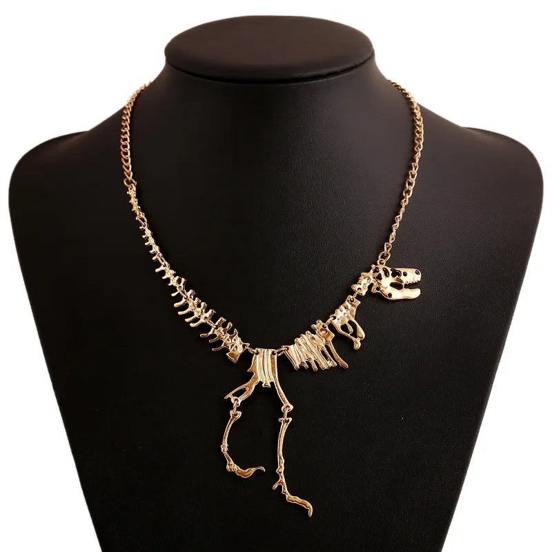 Dragon Skeleton Drop Earrings, Gothic product photo 3