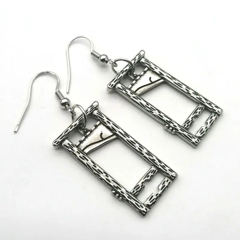 Guillotine Drop Earrings, Black Gothic product photo 5