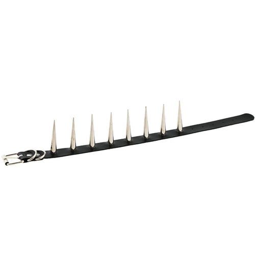 Big spiked studded punk collar choker, view 1