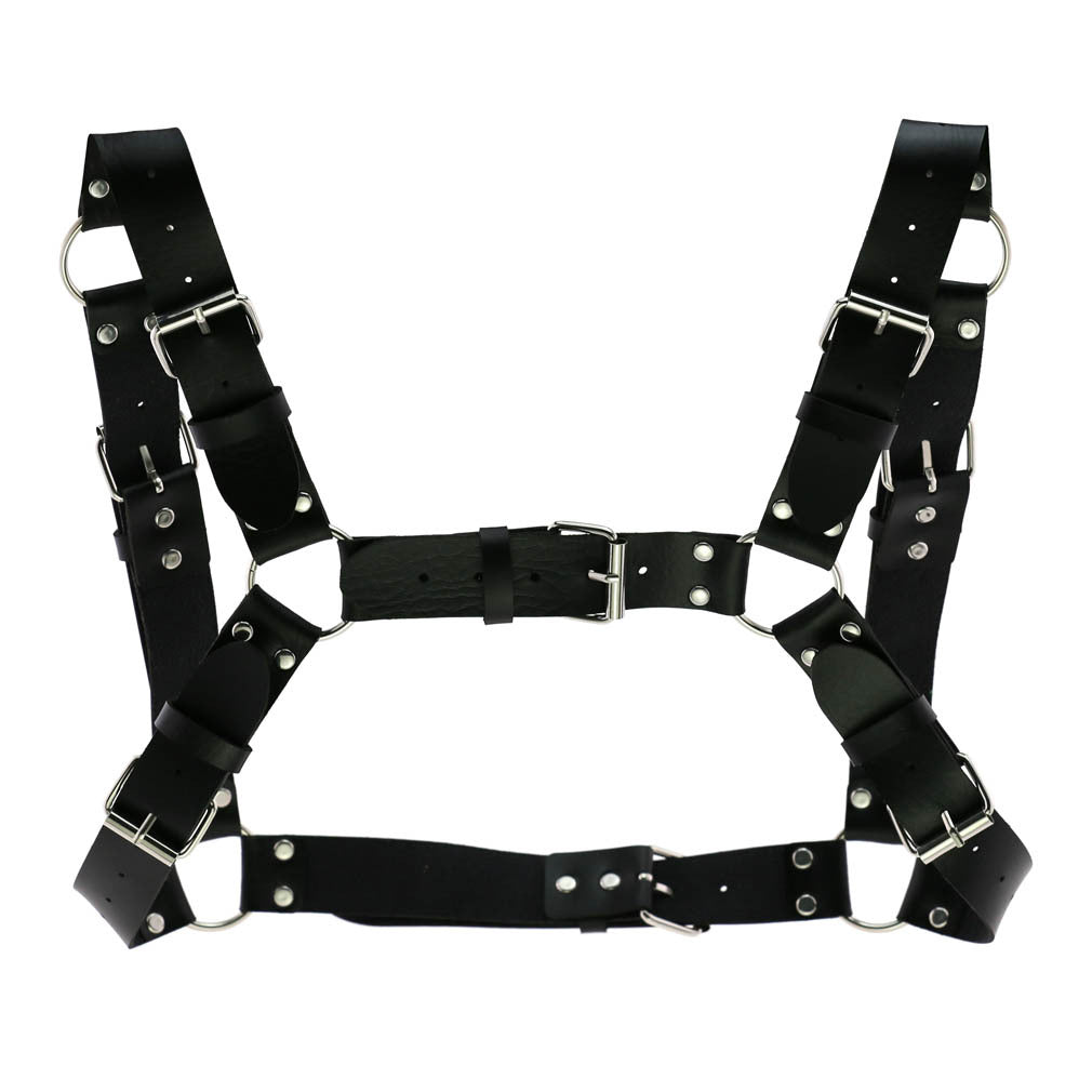 Caged Metal Chest Harness, Punk Unisex product photo 5