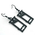Guillotine Drop Earrings, Black Gothic product photo 4