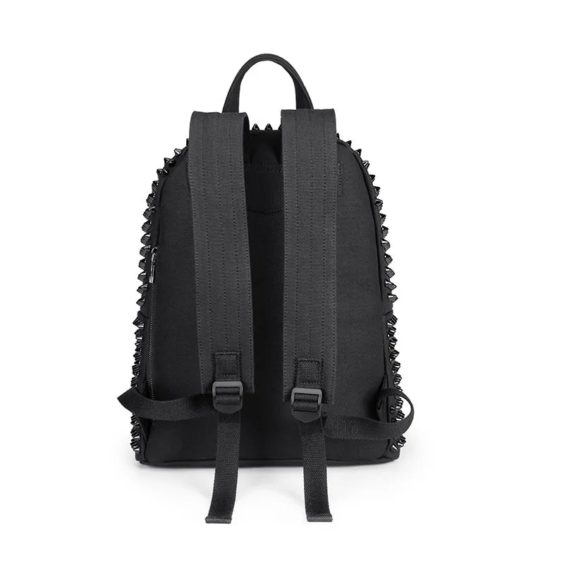 Rivet Studded Punk Leather Backpack