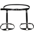 Leather Leg Harness, Goth Body Straps
