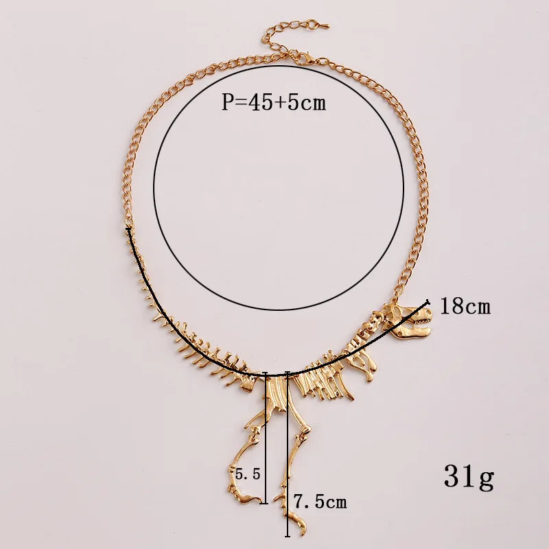 Dragon Skeleton Drop Earrings, Gothic